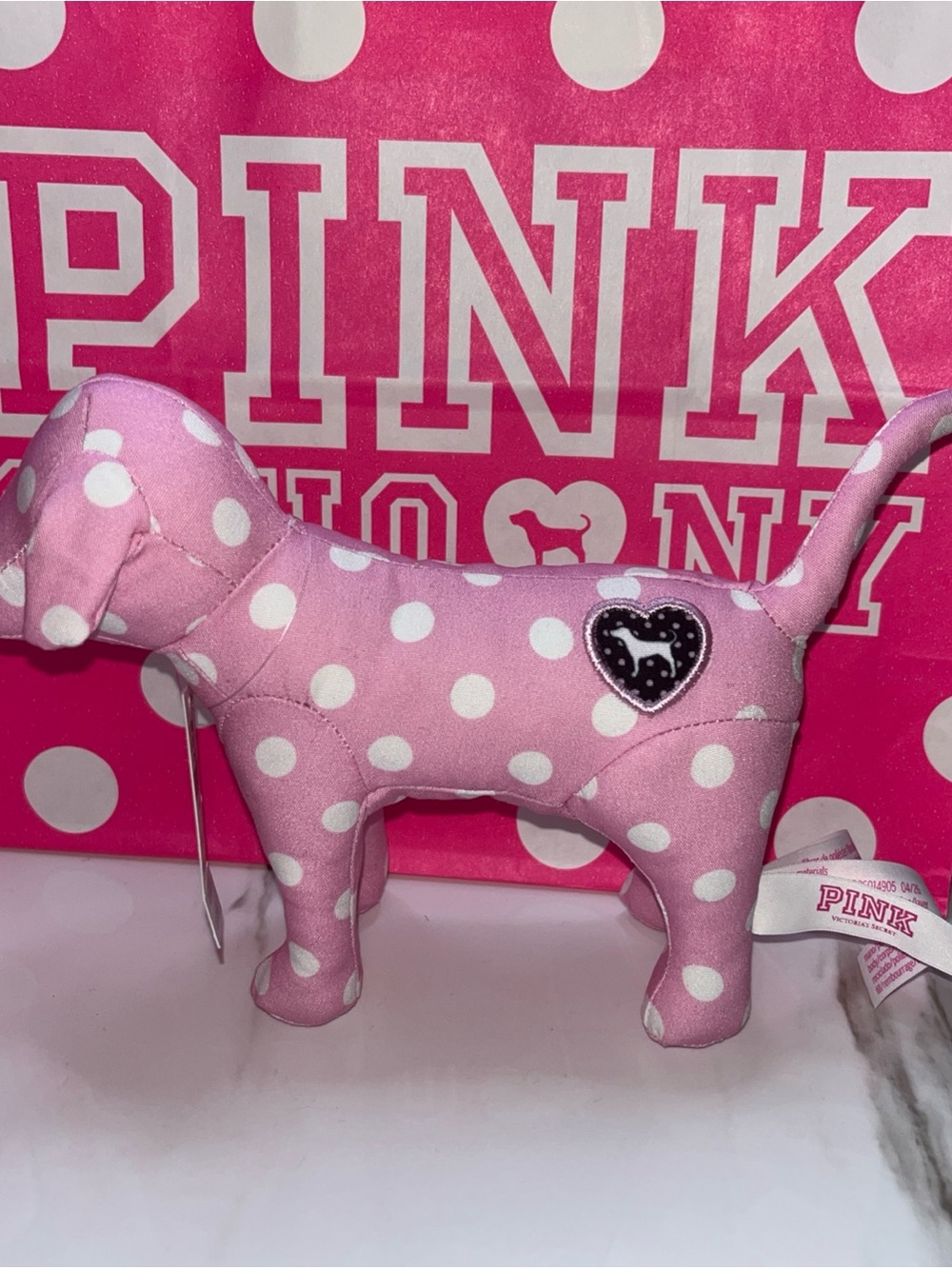 NWT VS PINK POLKA DOT NYC SOHO STORE EXCLUSIVE
